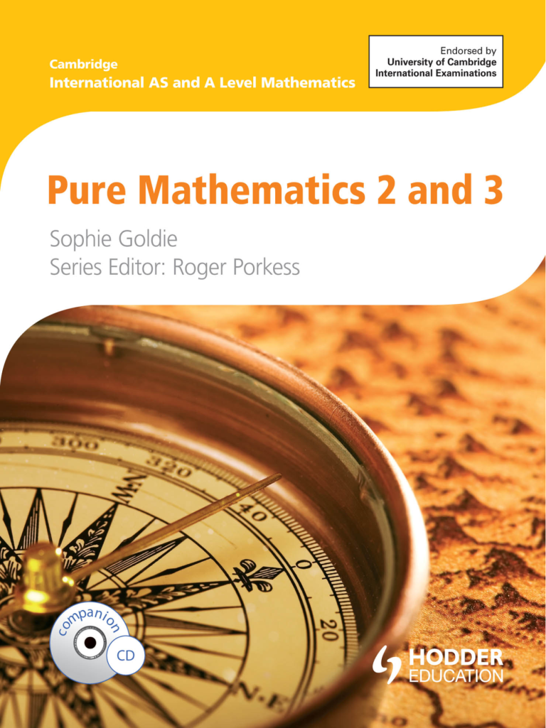 Cambridge International As And A Level Mathematics Pure Mathematics